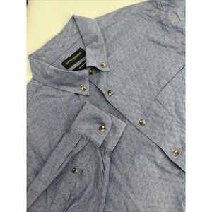 Banana Republic Blue Untucked Fit Mens Long Sleeve Size Large‎